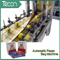 Saco de papel automático da economia de energia Flexo que faz a máquina